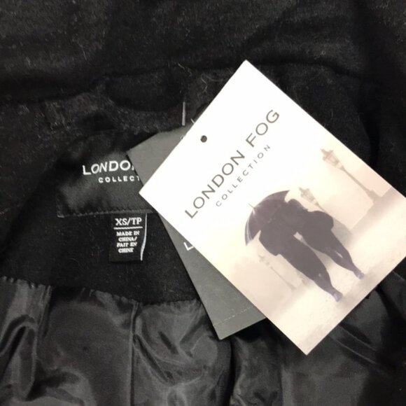 LONDON FOG COLLECTION Faux Fur-Trimmed Wool-Blend Jacket - Picture 6 of 8